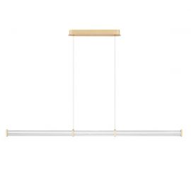Pendule, Lustre suspendate - Lustra LED 3000K suspendata design liniar PHEME auriu periat