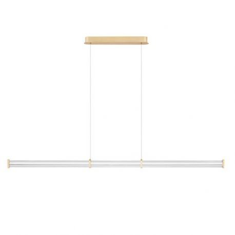 Pendule, Lustre suspendate - Lustra LED 3000K suspendata design liniar PHEME auriu periat