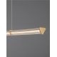Pendule, Lustre suspendate - Lustra LED 3000K suspendata design liniar PHEME auriu periat