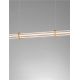 Pendule, Lustre suspendate - Lustra LED 3000K suspendata design liniar PHEME auriu periat