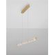 Pendule, Lustre suspendate - Lustra LED 2700K suspendata design liniar PHEME auriu periat