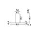Pendule, Lustre suspendate - Lustra LED 2700K suspendata design liniar PHEME auriu periat