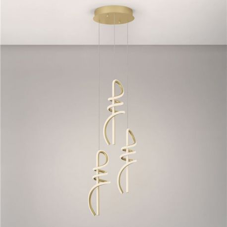 Pendule, Lustre suspendate - Lustra cu 3 pendule LED SOLINE