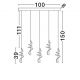 Pendule, Lustre suspendate - Lustra cu 4 pendule LED SOLINE