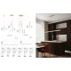 Pendule, Lustre suspendate - Pendul, Lustra suspendata LED 3000K PHEME auriu periat