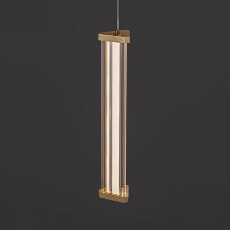 Pendule, Lustre suspendate - Pendul, Lustra suspendata LED 3000K PHEME auriu periat
