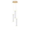 Lustra cu 3 pendule LED 3000K PHEME auriu periat