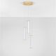 Pendule, Lustre suspendate - Lustra cu 3 pendule LED 3000K PHEME auriu periat