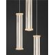 Pendule, Lustre suspendate - Lustra cu 3 pendule LED 3000K PHEME auriu periat