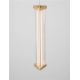 Pendule, Lustre suspendate - Lustra cu 3 pendule LED 3000K PHEME auriu periat