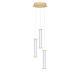 Pendule, Lustre suspendate - Lustra cu 3 pendule LED 2700K PHEME auriu periat