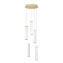 Lustra cu 5 pendule LED 2700K PHEME auriu periat