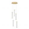 Lustra cu 5 pendule LED 2700K PHEME auriu periat