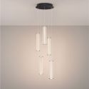 Lustra cu 5 pendule LED 3000K PHEME nickel satinat