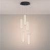 Lustra cu 5 pendule LED 3000K PHEME nickel satinat