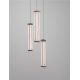 Pendule, Lustre suspendate - Lustra cu 3 pendule LED 2700K PHEME nickel satinat