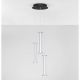 Pendule, Lustre suspendate - Lustra cu 3 pendule LED 2700K PHEME nickel satinat