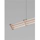 Pendule, Lustre suspendate - Lustra LED 2700K suspendata design liniar PHEME nickel satinat