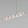 Lustra LED 3000K suspendata design liniar PHEME nickel satinat