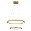 Lustra LED suspendata design circular EMPATIA D-60/40cm aurie
