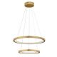Lustra LED suspendata design circular EMPATIA D-60/40cm aurie