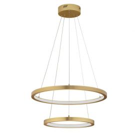 Pendule, Lustre suspendate - Lustra LED suspendata design circular EMPATIA D-60/40cm aurie