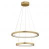 Lustra LED suspendata design circular EMPATIA D-60/40cm aurie