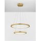 Pendule, Lustre suspendate - Lustra LED suspendata design circular EMPATIA D-60/40cm aurie