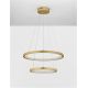 Pendule, Lustre suspendate - Lustra LED suspendata design circular EMPATIA D-60/40cm aurie