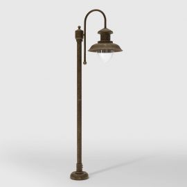 Stalpi - Stalp exterior IP44 realizat manual din alama Amalfi