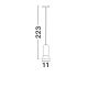 Pendule, Lustre suspendate - Pendul design minimalist PARLO roz