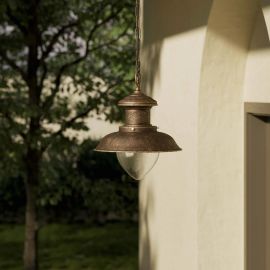 Pendule - Lustra exterior IP44 realizata manual din alama Amalfi