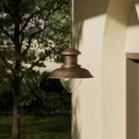 Pendule - Lustra exterior IP44 realizata manual din alama Amalfi