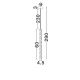 Pendule, Lustre suspendate - Pendul design minimalist HULO 60cm