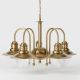 Candelabre, Lustre - Candelabru design italian din alama si sticla Al Mare