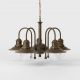 Candelabre, Lustre - Candelabru design italian din alama si sticla Al Mare
