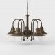 Candelabre, Lustre - Candelabru design italian din alama si sticla Al Mare