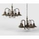 Candelabre, Lustre - Candelabru design italian din alama si sticla Al Mare