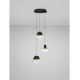 Pendule, Lustre suspendate - Lustra decorativa cu 3 pendule LED 3000K DORIN