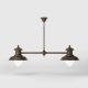 Candelabre, Lustre - Lustra design italian din alama si sticla Al Mare