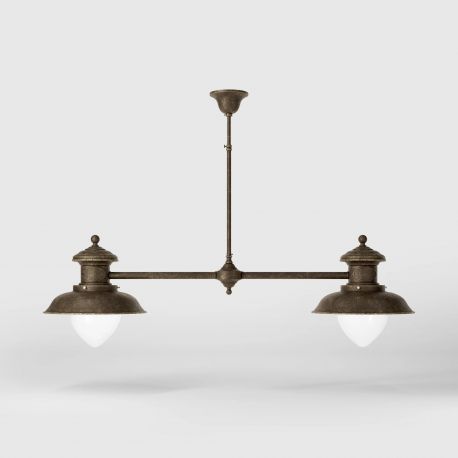 Candelabre, Lustre - Lustra design italian din alama si sticla Al Mare