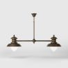 Lustra design italian din alama si sticla Al Mare