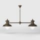Candelabre, Lustre - Lustra design italian din alama si sticla Al Mare