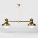 Candelabre, Lustre - Lustra design italian din alama si sticla Al Mare