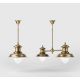 Candelabre, Lustre - Lustra design italian din alama si sticla Al Mare