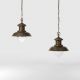 Pendule, Lustre suspendate - Lustra stil nautic din alama si sticla Al Mare