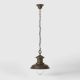 Pendule, Lustre suspendate - Lustra stil nautic din alama si sticla Al Mare