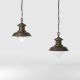 Pendule, Lustre suspendate - Lustra stil nautic din alama si sticla Al Mare