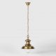 Pendule, Lustre suspendate - Lustra stil nautic din alama si sticla Al Mare