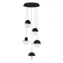 Lustra decorativa cu 5 pendule LED 2700K DORIN 